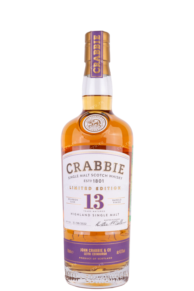 Бутылка Crabbie Barolo 13 Years Old 0.7 л