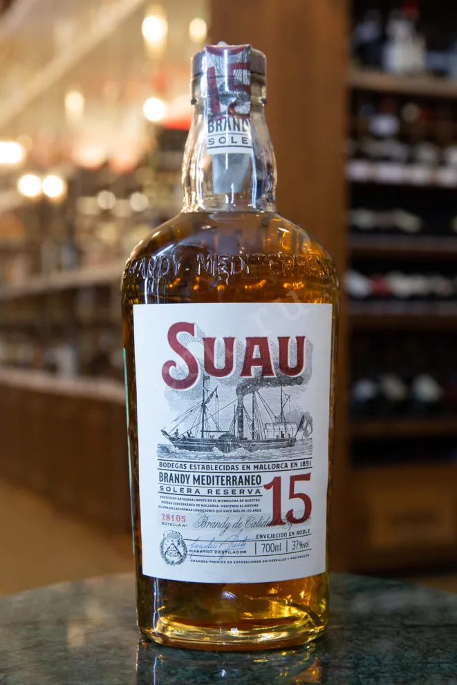 В магазине Крю Профи Suau 15 Brandy Mediterraneo Solera Reserva 0.7 л