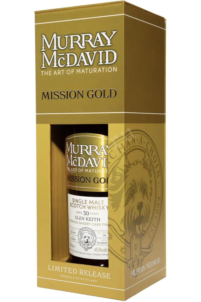 В подарочной коробке Murray McDavid Mission Gold Glen Keith 30 Years Old in gift box 0.7 л