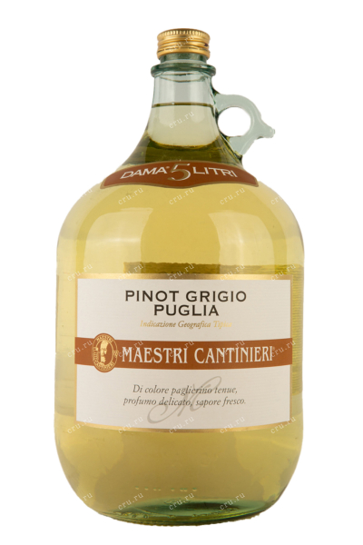 Вино Pinot Grigio Trade Mark Maestri Cantinieri Puglia  5.0 л
