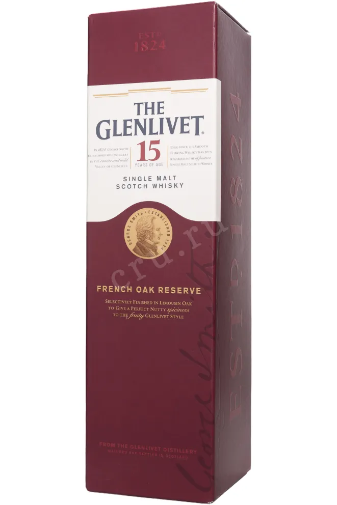 Подарочная коробка Glenlivet 15 years 0.7 л