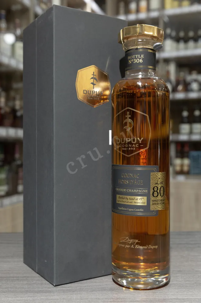 В магазине Крю Профи Dupuy Lot 80 Hors d'Age Grand Champagne AOC in gift box 0.7 л