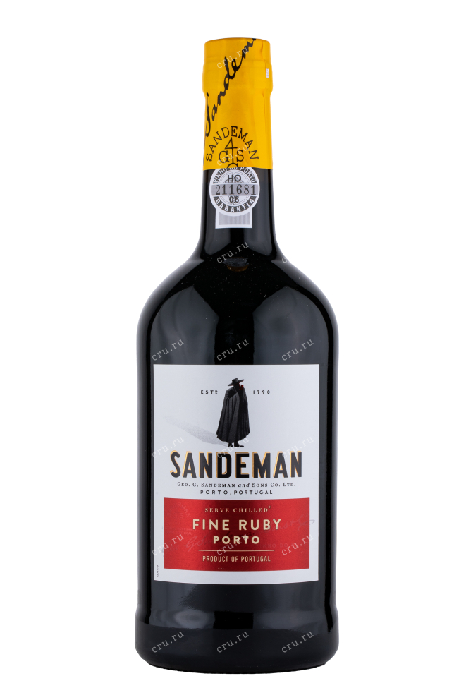 Бутылка портвейна Сандеман Файн Руби 0.75 л