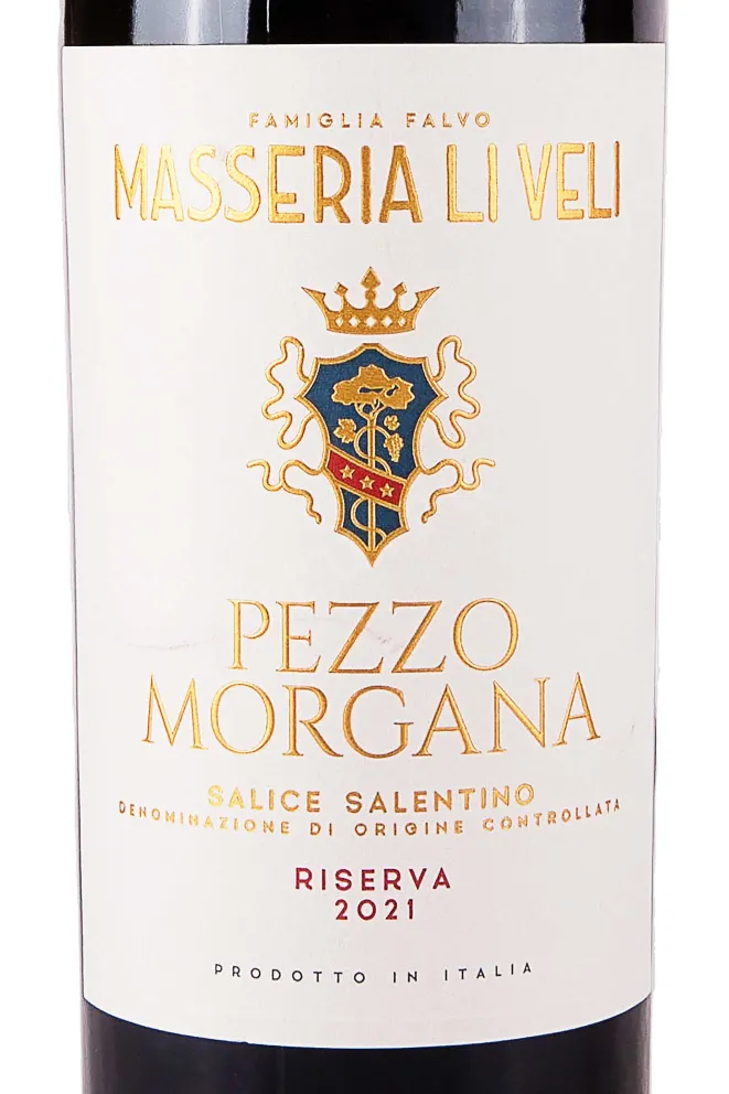 Этикетка Masseria Li Veli Pezzo Morgana Riserva DOC 2021 0.75 л