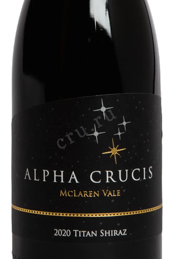 Этикетка Alpha Crucis Titan Shiraz 2020 0.75 л