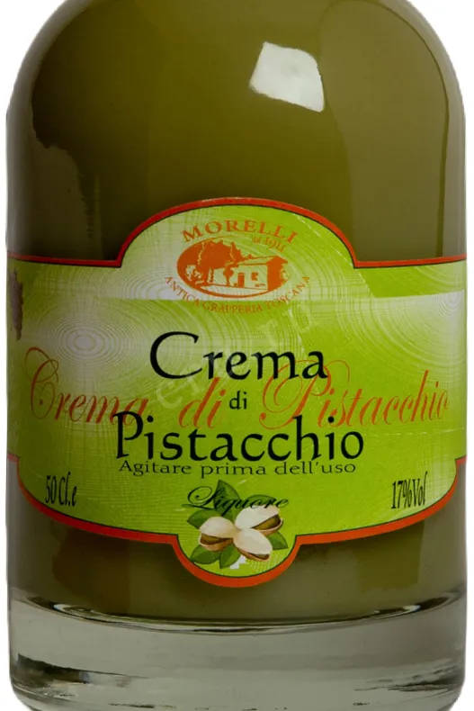 Этикетка Morelli Crema di Pistacchio