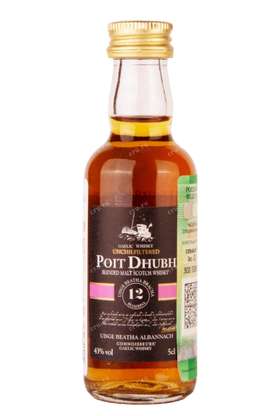 Виски Poit Dhubh 12 Years  0.05 л