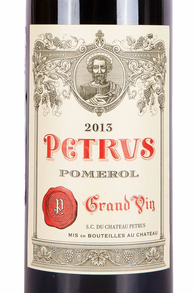 Этикетка Chateau Petrus Pomerol 2013 0.75 л