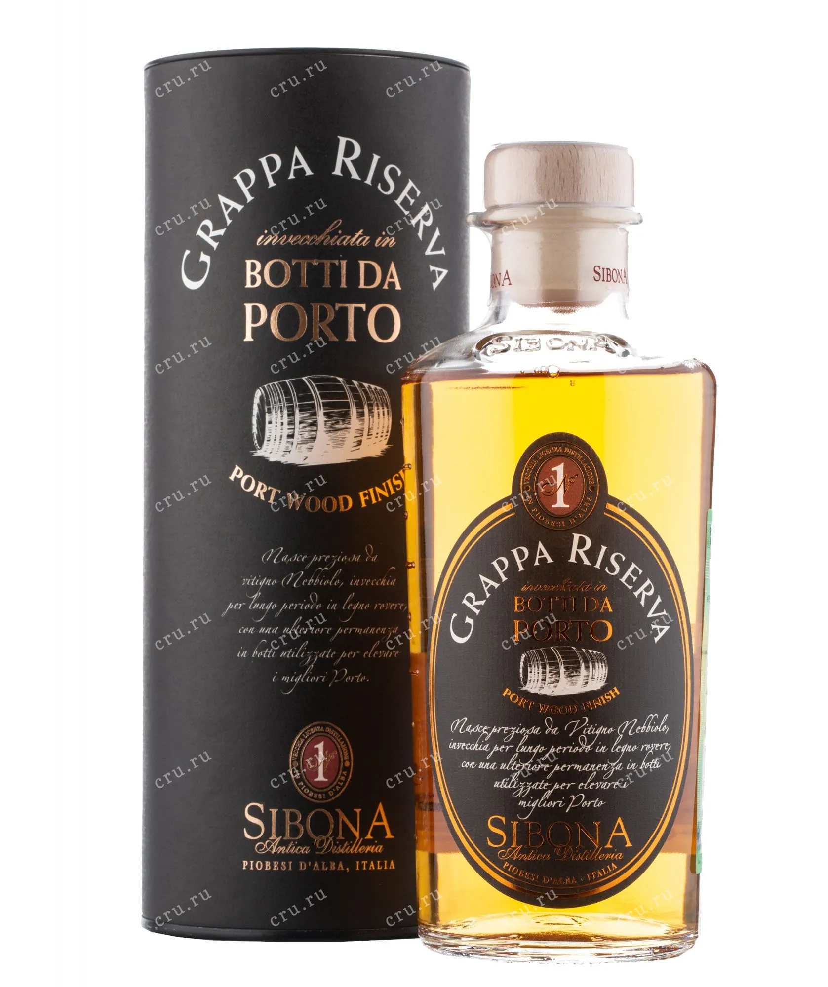 Фото — Граппа Sibona Port Wood Finish  0.5 л