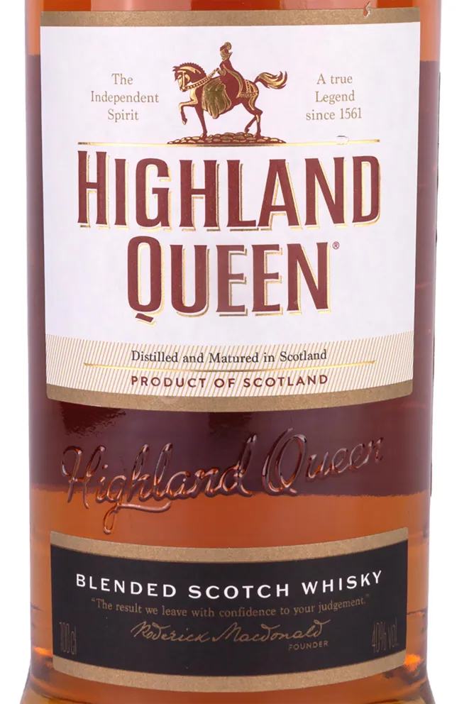 Этикетка Highland Queen 3 years 1 л