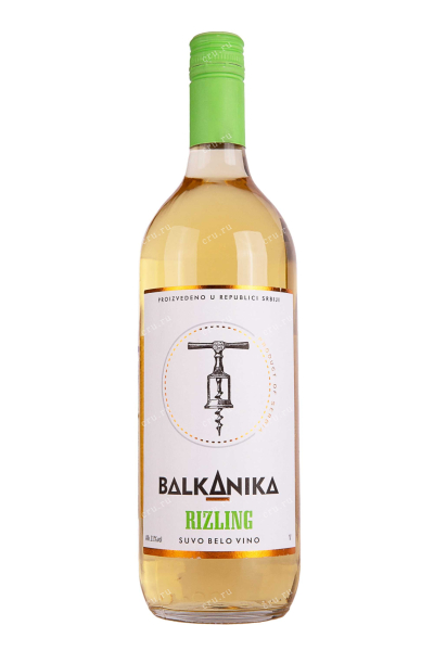 Вино Balkanika Rizling Suvo 1 л