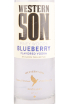 Этикетка водки Western Son Blueberry 0.75