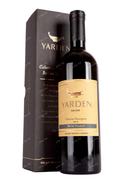 Вино Yarden Cabernet Sauvignon Bar on Vineyard gift box 2019 0.75 л
