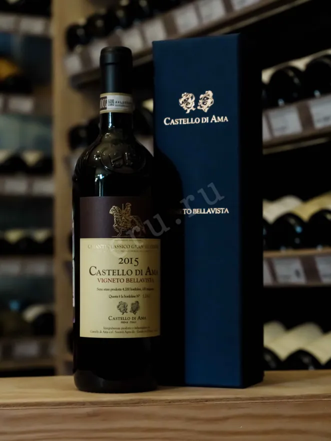 В магазине Крю Профи Castello di Ama Vigneto Bellavista Chianti Classico Gran Selezione in gift box 2015 0.75 л