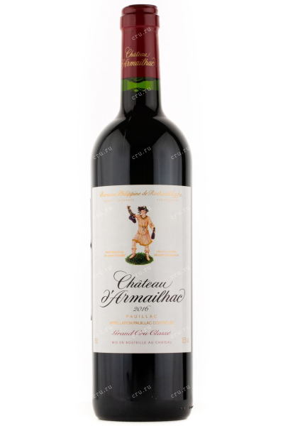 Вино Chateau d'Armailhac Pauillac Grand Cru Classe 2016 0.75 л