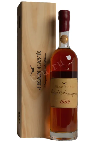 Арманьяк Jean Cave Vieil Armagnac AOC wooden box 1992 0.7 л