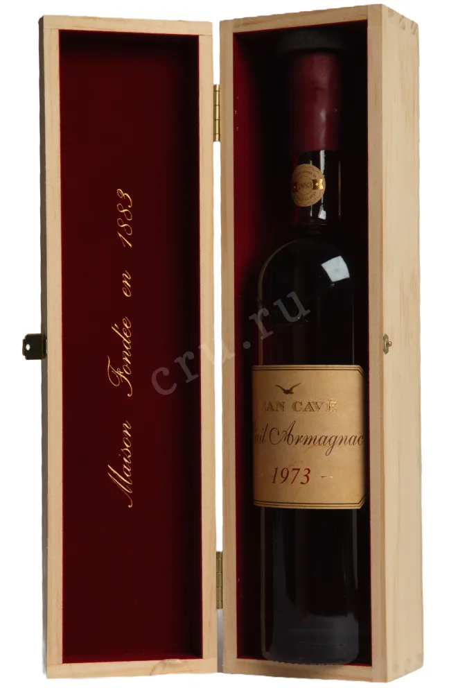 В деревянной коробке Jean Cave Vieil Armagnac 1973 AOC wooden box 1973 0.7 л