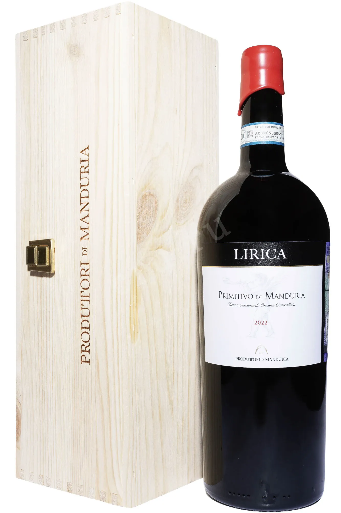 Фото — Вино Lirica Primitivo di Manduria in gift box 2023 1.5 л