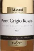 Этикетка Mastri Vernacoli Pinot Grigio Rosato 2022 0.75 л