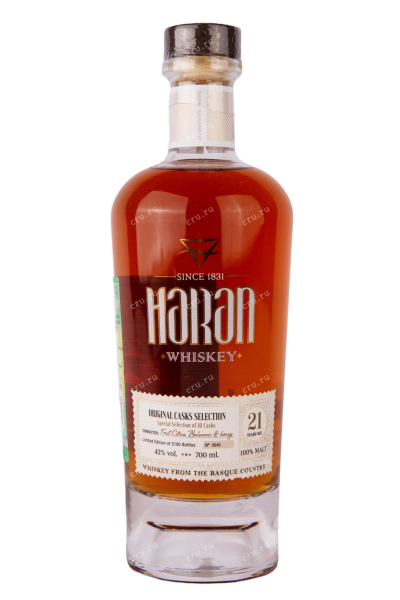 Виски Haran Original Casks Selection 21 years  0.7 л