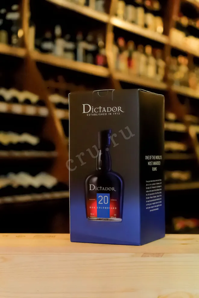 В магазине Крю Профи Dictador 20 years in gift box 0.7 л