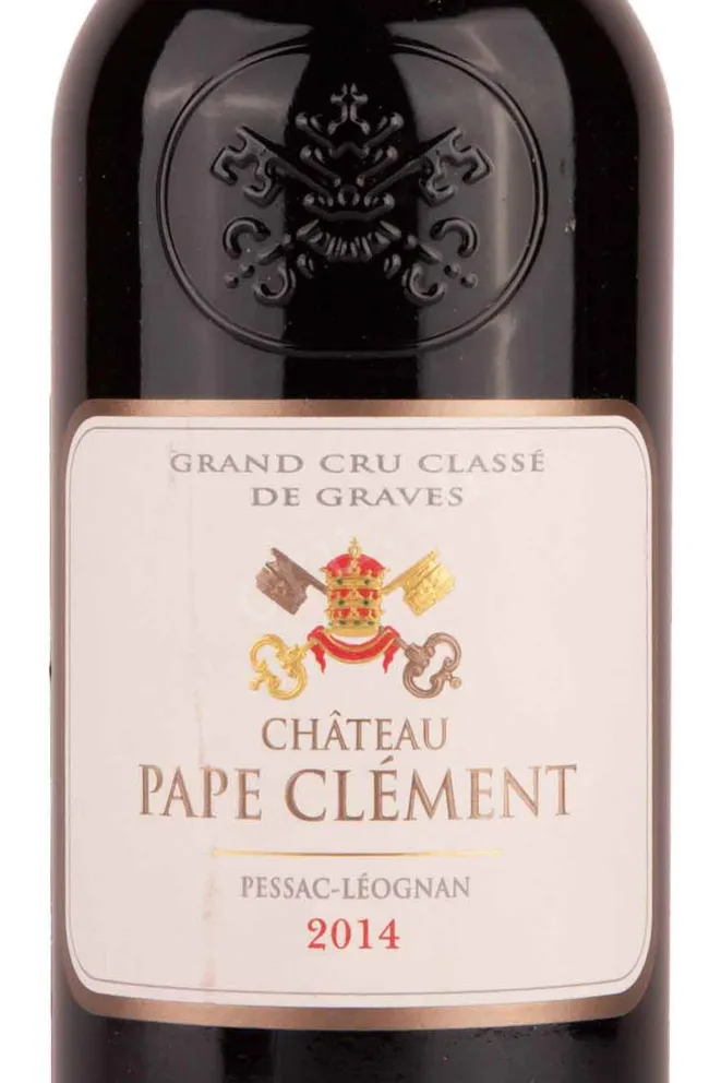 Этикетка Chateau Pape Clement Grand Cru Classe de Graves Pessac Leognan 2014 0.75 л