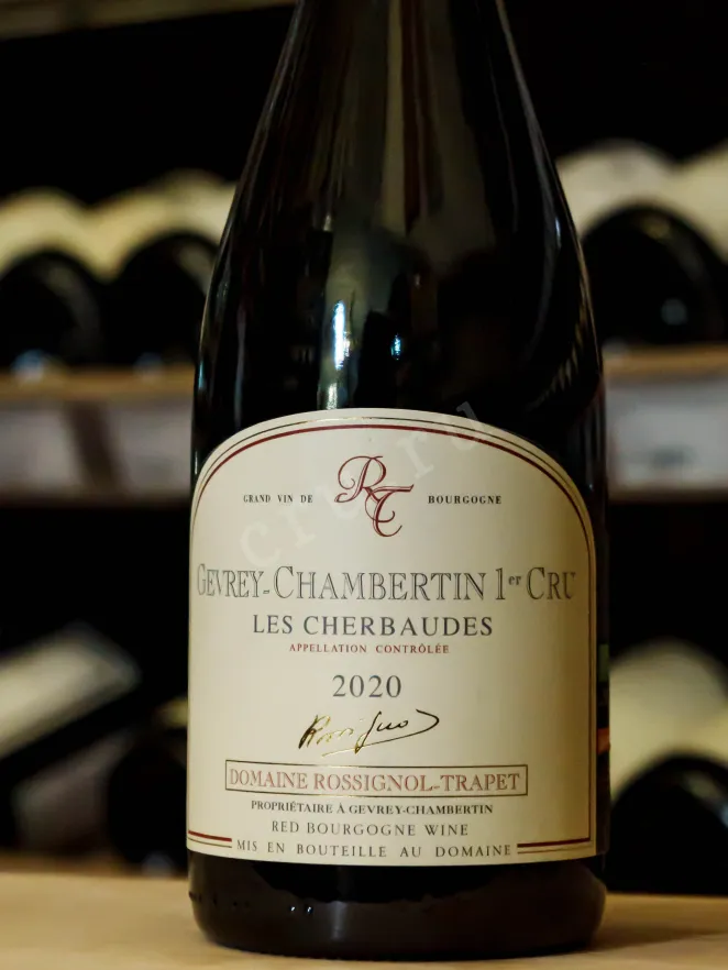 В магазине Крю Профи Domaine Rossignol-Trapet Gevrey-Chambertin 1er Cru Les Cherbaudes 2020 0.75 л