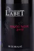 Этикетка Francois Labet Pinot Noir Ile de Beaute 2019 0.75 л