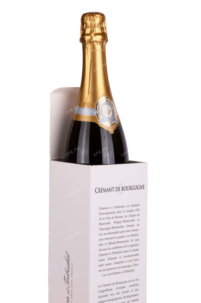 В подарочной коробке Chartron et Trebuchet Chardonnay Brut Cremant de Bourgogne in gift box 2021 0.75 л