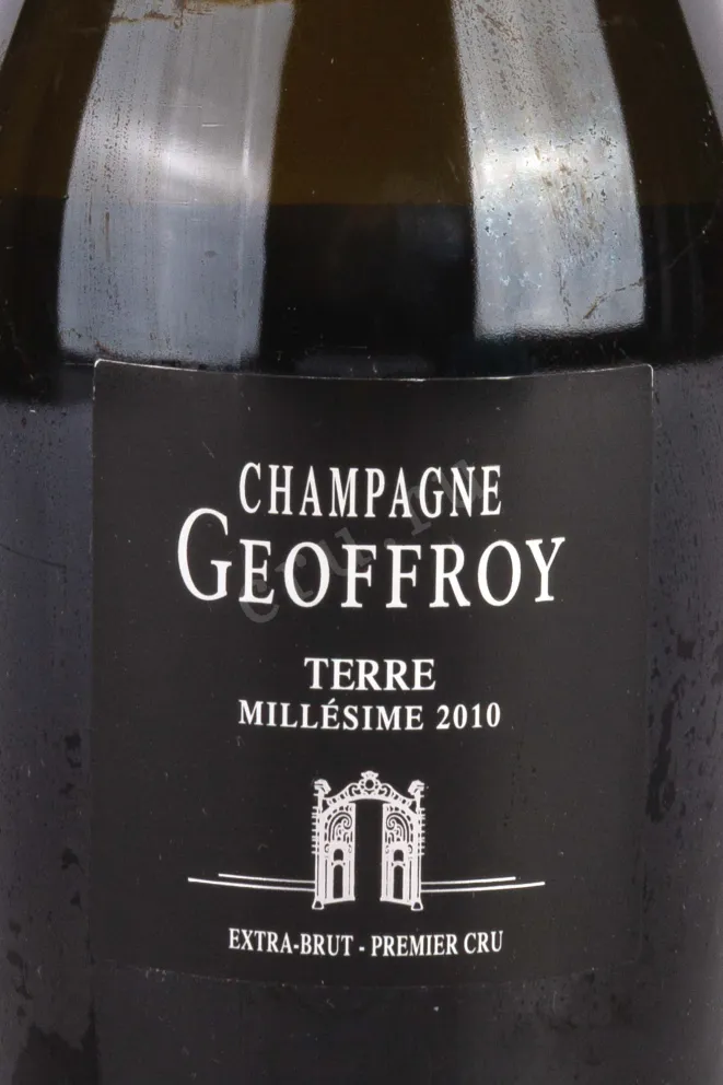 Этикетка Geoffroy Terre Extra Brut Premier Cru gift box 2010 0.75 л