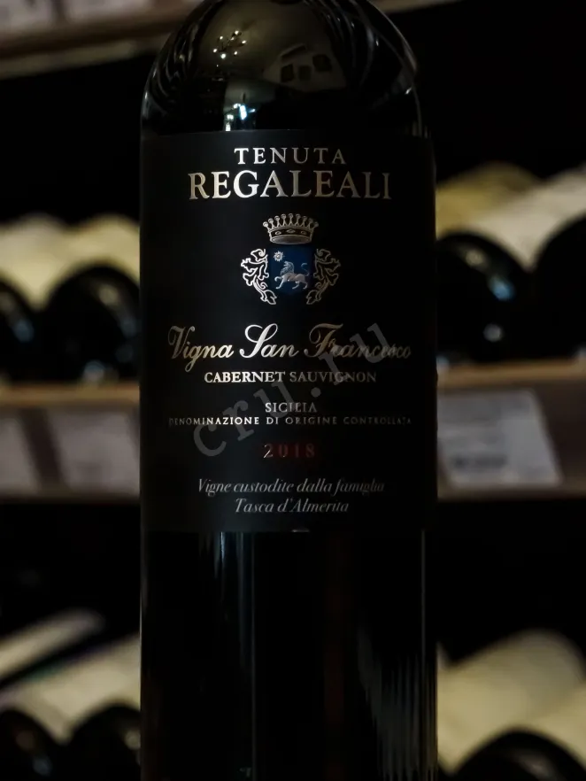 В магазине Крю Профи Tasca d'Almerita Cabernet Sauvignon Vigna San Francesco 2018 0.75 л