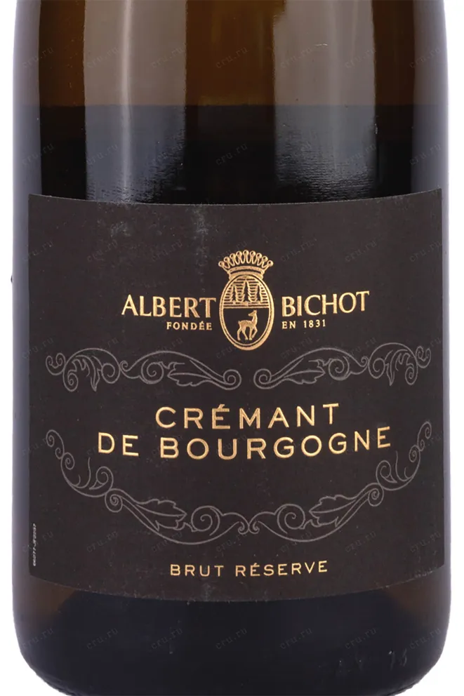Этикетка Albert Bichot Cremant de Bourgogne Brut Reserve 0.75 л