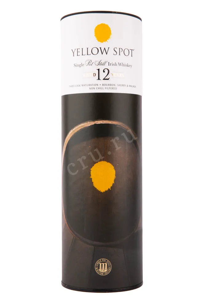Подарочная коробка виски Йеллоу Спот 12 лет в тубе 0.7