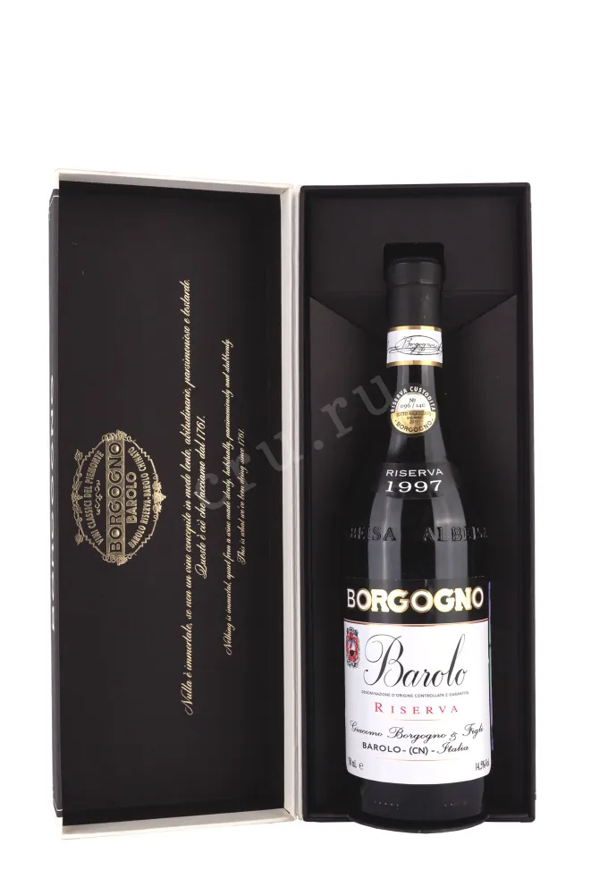 В подарочной коробке Barolo Riserva Borgogno with gift box 1997 0.75 л
