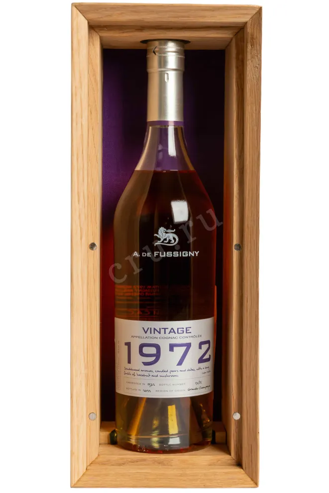 В деревянной коробке A de Fussigny Vintage in wooden box 1972 0.7 л