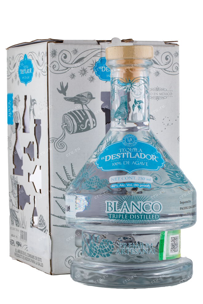 Текила El Destilador Blanco Premium Artesanal  0.75 л