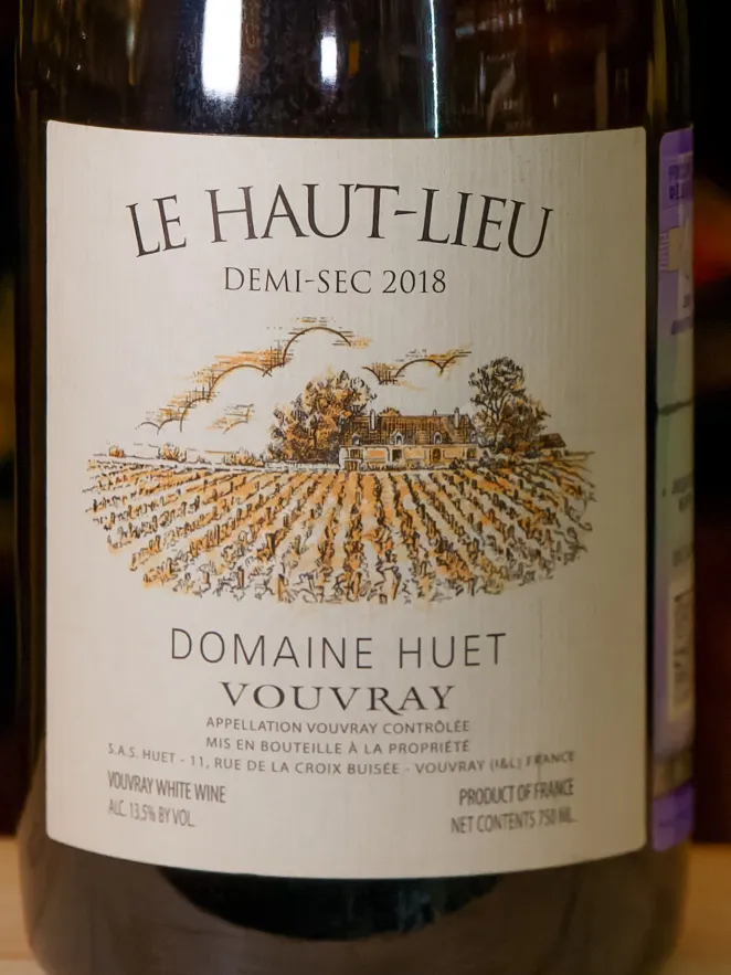 В магазине Крю Профи Domaine Huet Le Haut-Lieu Demi-sec 2018 0.75 л