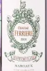 Этикетка Chateau Ferriere Grand Cru Classe Margaux 2014 0.75 л