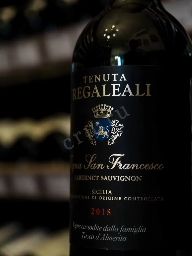 В магазине Крю Профи Tasca d'Almerita Cabernet Sauvignon Vigna San Francesco 2018 0.75 л