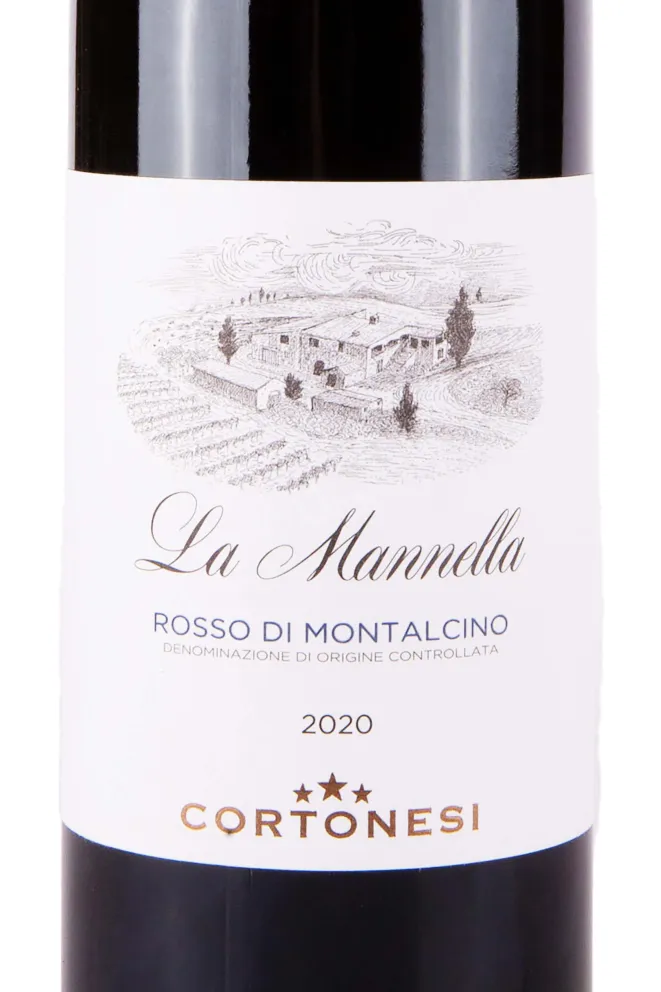 Этикетка Cortonesi La Mannella Rosso di Montalcino 2020 0.75 л