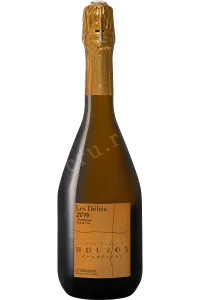 Шампанское Jean-Claude Mouzon Les Delies Chardonnay Zero Dosage Verzenay Grand Cru Champagne AOC 2014 0.75 л