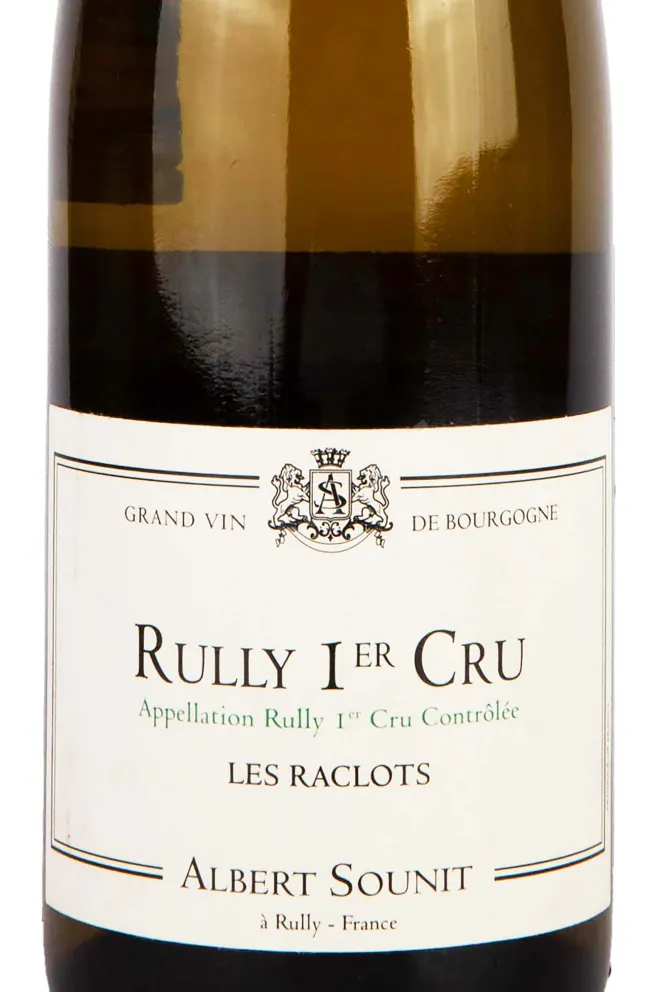 Этикетка Albert Sounit Rully Premier Cru Les Raclots 2018 0.75 л