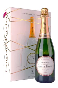 Игристое вино Laurent-Perrier Brut Cuvee gift box with 2 glasses 2018 0.75 л