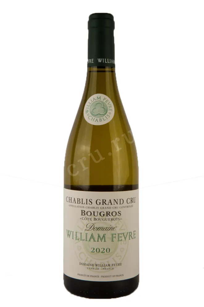Вино William Fevre Chablis Grand Cru Bougros Cote Bouguerots 2020 0.75 л