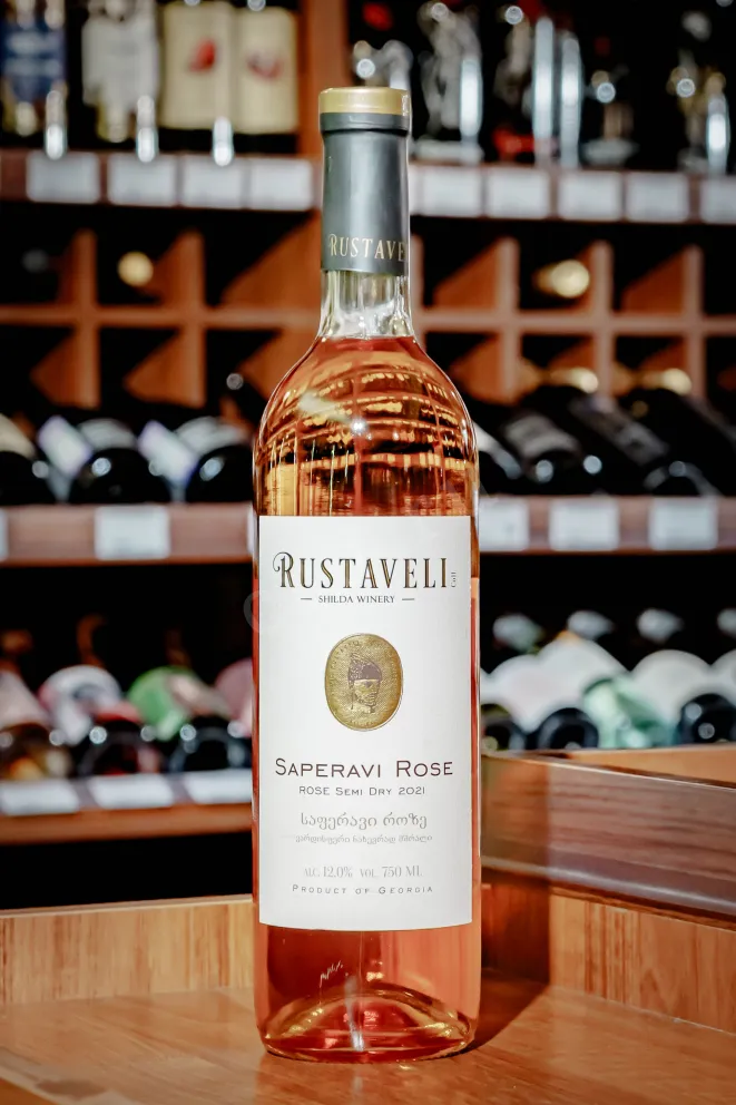 В магазине Крю Профи Rustaveli Saperavi Rose  2021 0.75 л
