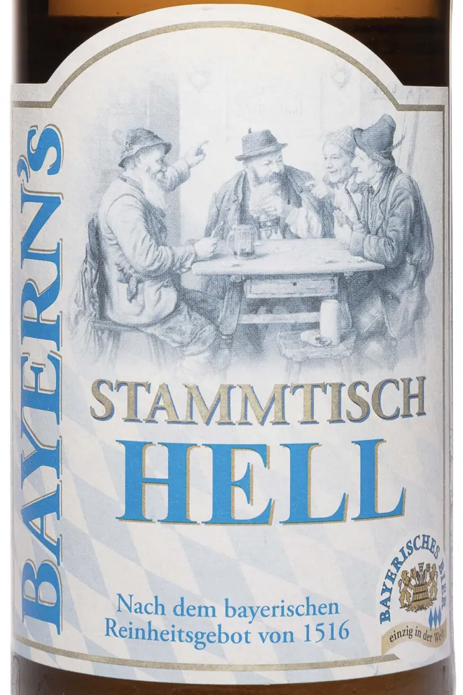 Этикетка Schnitzlbaumer Stammtich Hell Unser Hells 0.5 л