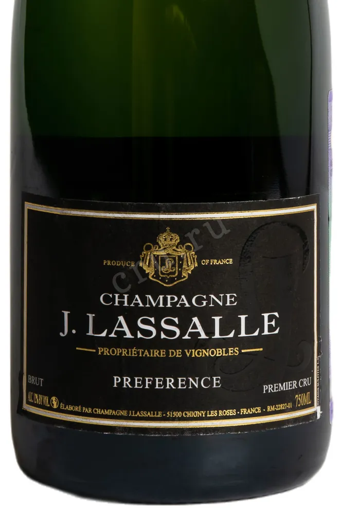 Этикетка J. Lassalle Preference Brut Premier Cru 2019 0.75 л