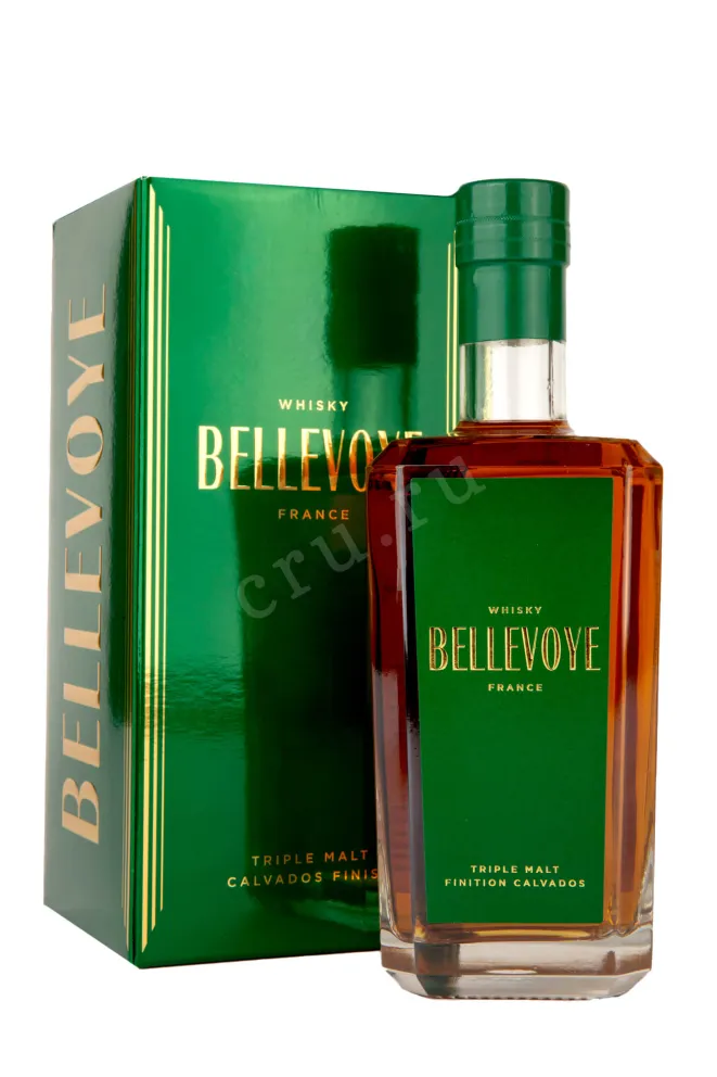 Виски Bellevoye Triple Malt Finition Calvados in gift box  0.7 л