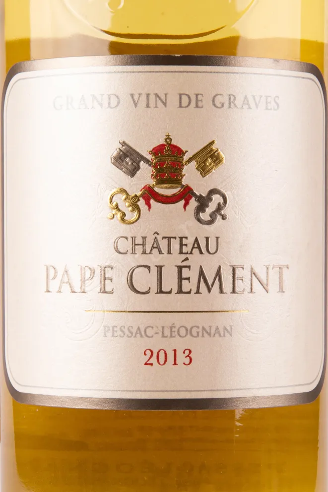 Этикетка вина Chateau Pape Clement Pessac-Leognan 2013 0.75 л