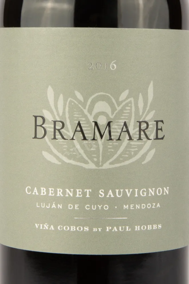 Этикетка вина Брамаре Лухан де Куйо Каберне Совиньон 0,75
